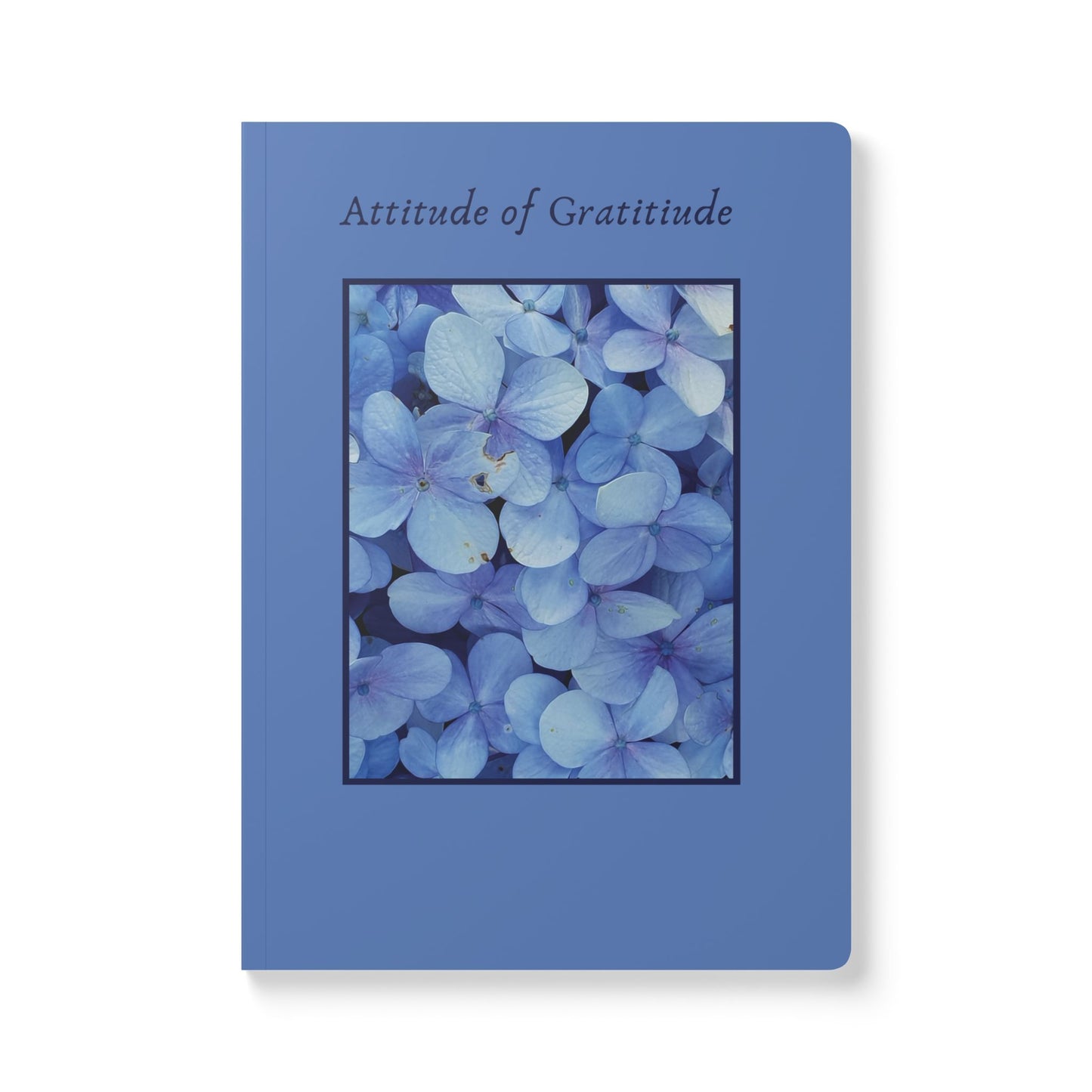 Blue Floral Affirmation Journal - Attitude of Gratitude & Holy Boldness