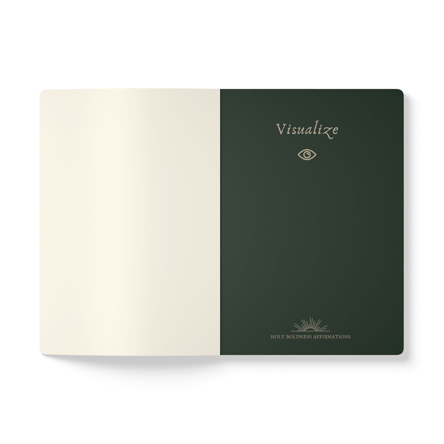Forest Green Floral Affirmation Journal - Visualize