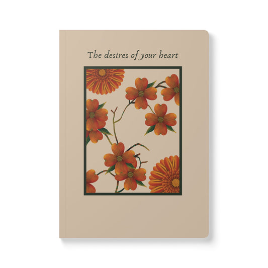 "The desires of your heart" Softcover Journal