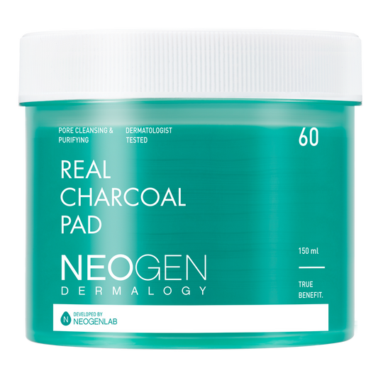 Neo Gen DERMALOGY REAL CHARCOAL PAD 150ML (60 PADS)