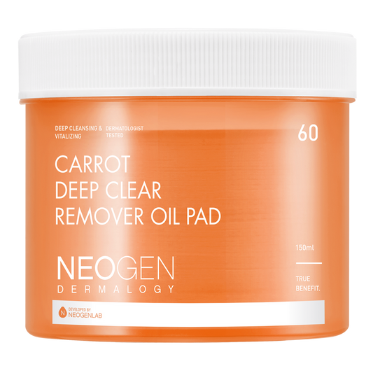 Neo Gen DERMALOGY CARROT DEEP CLEAR OIL PAD 150ML (60 PADS)