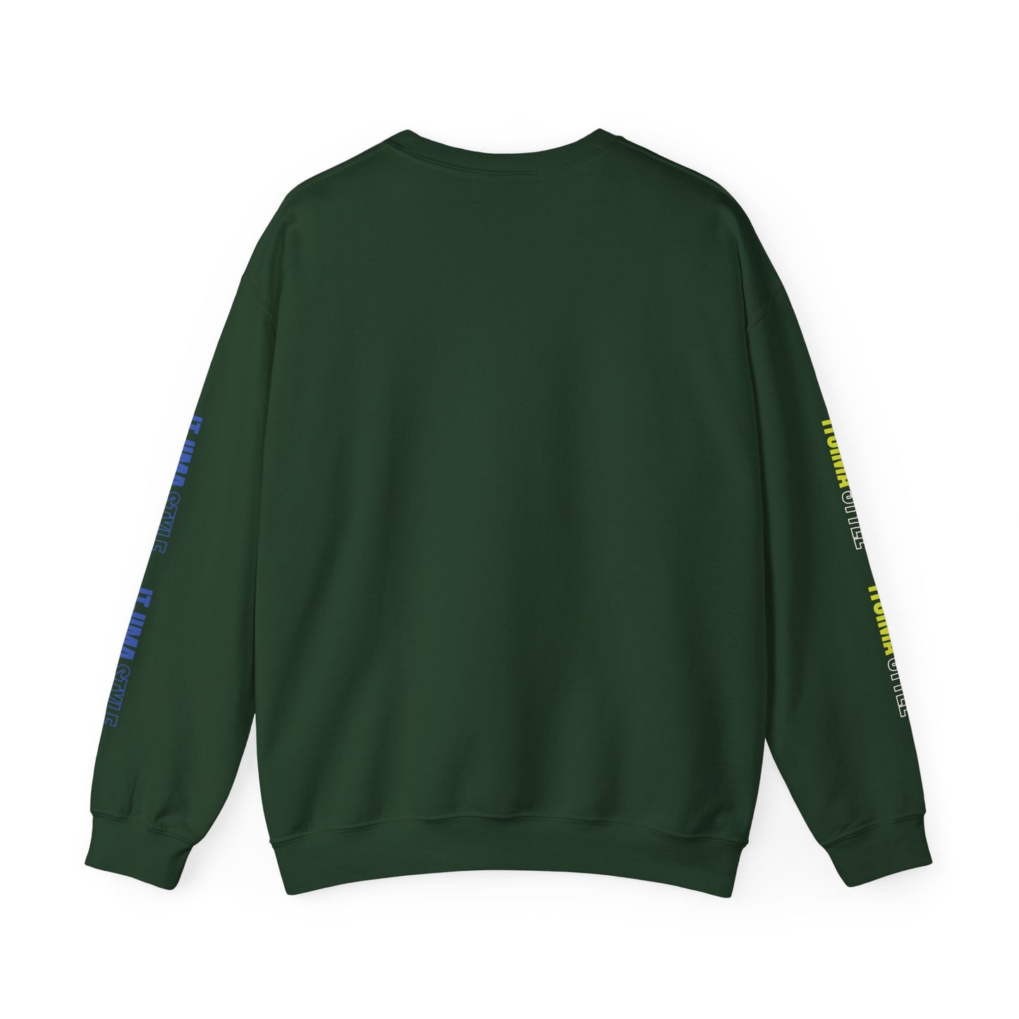 Crewneck Sweatshirt with Itjima Style Logo Sleeve