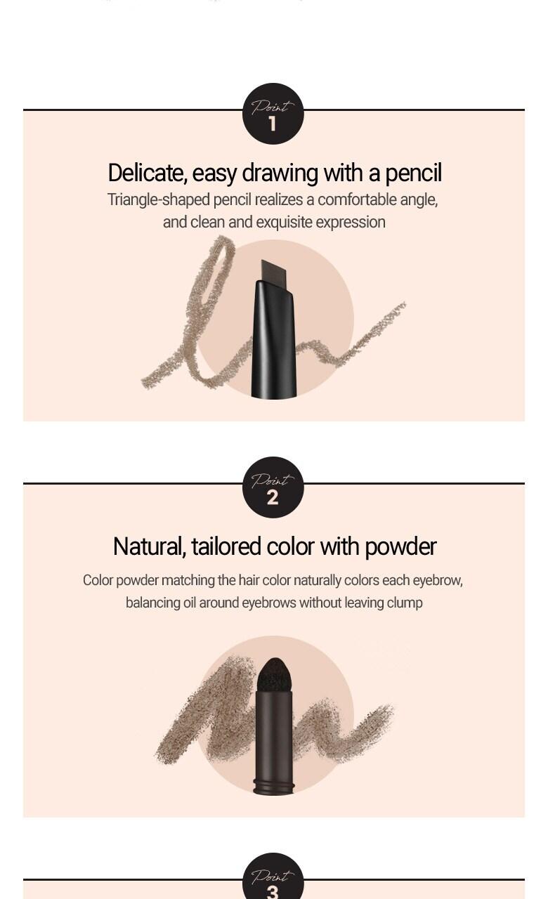 WAKEMAKE Powder Jet Dual Brow 0.75g - #05 Dark Brown