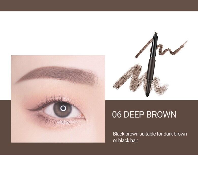 WAKEMAKE Powder Jet Dual Brow 0.75g - #05 Dark Brown