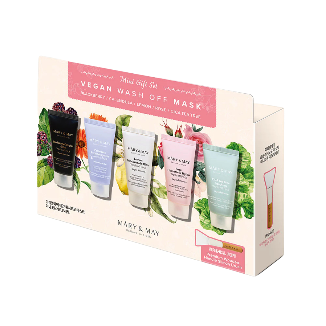 Mary&May Vegan Wash Off Mask Mini Gift Set (30g x5)