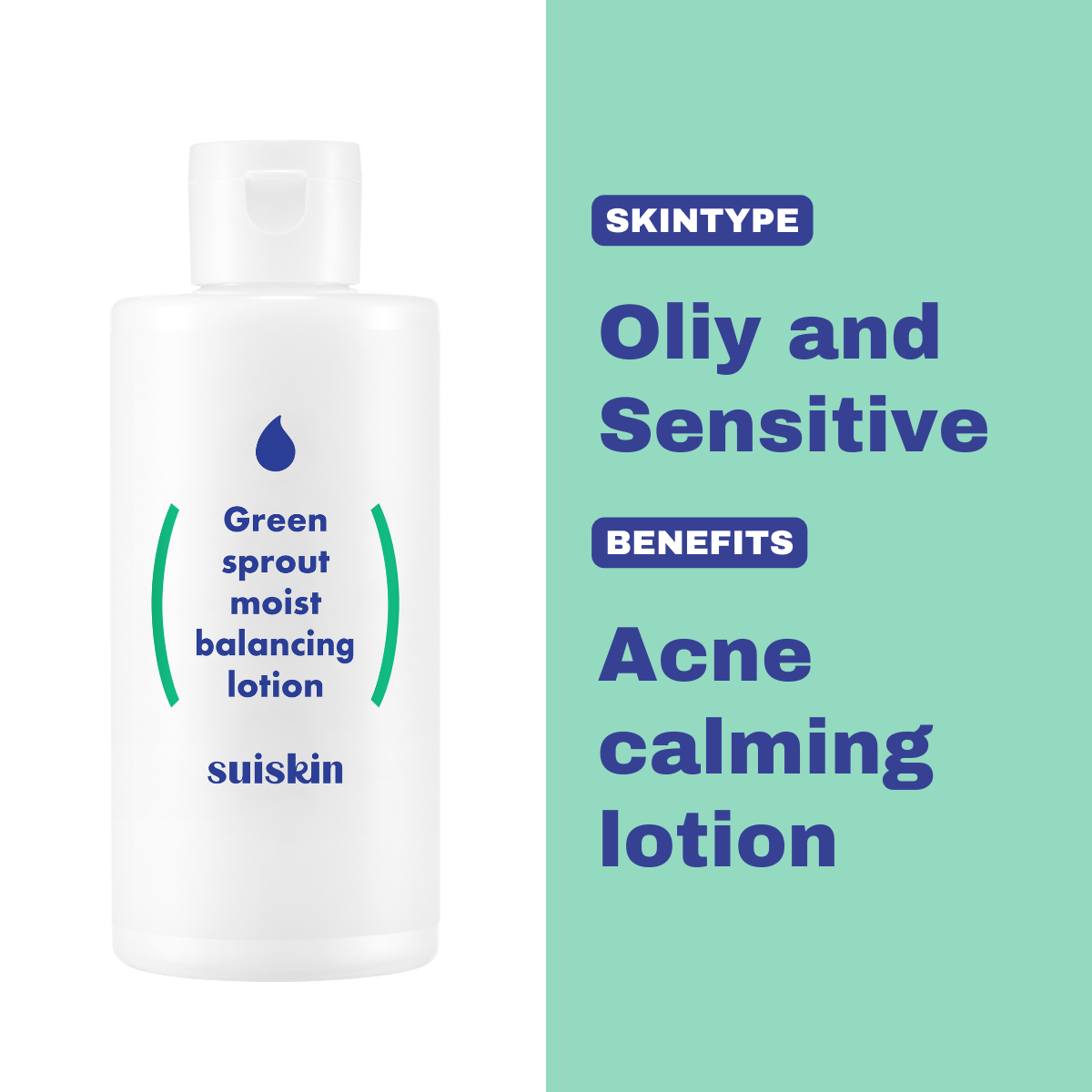 Suiskin Green sprout moist balancing lotion 210ml