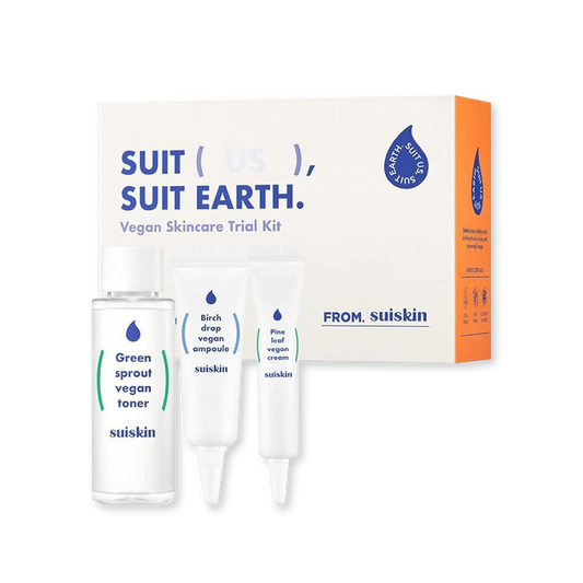 Suiskin Vegan skincare Trial kit (toner50ml + ampoule10ml+ cream10ml)