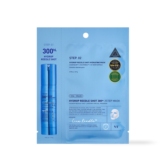 VT Cosmetics HYDROP Reedles Shot 300hL 2 STEP MASK