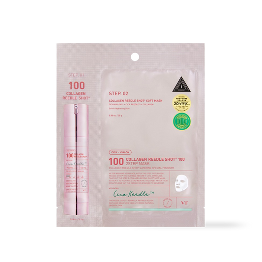 VT Cosmetics COLLAGEN Reedles Shot 100hL 2 STEP MASK