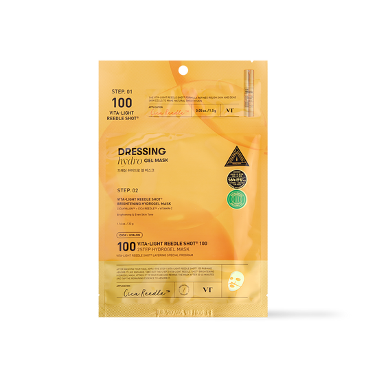 VT Cosmetics VITA-LIGHT Reedle Shot 100 2STEP Hydrogel Mask - 2type
