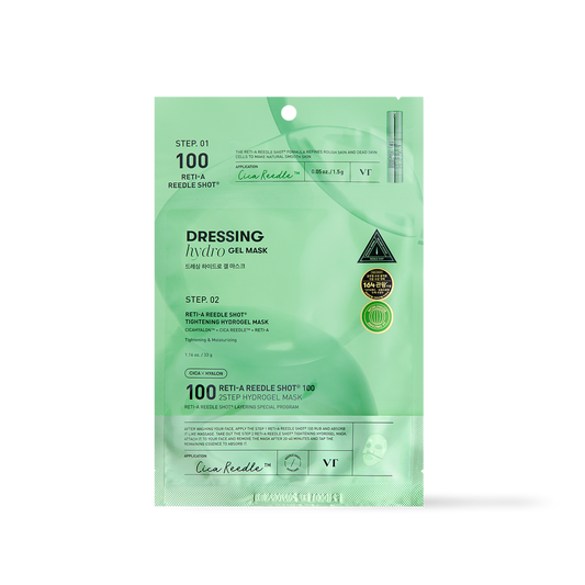 VT Cosmetics RETI-A Reedle Shot 100 2STEP Hydrogel Mask - 2type