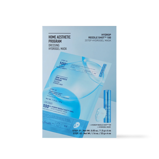 VT Cosmetics HYDROP Reedle Shot 100hl 2STEP Hydrogel Mask - 2Type