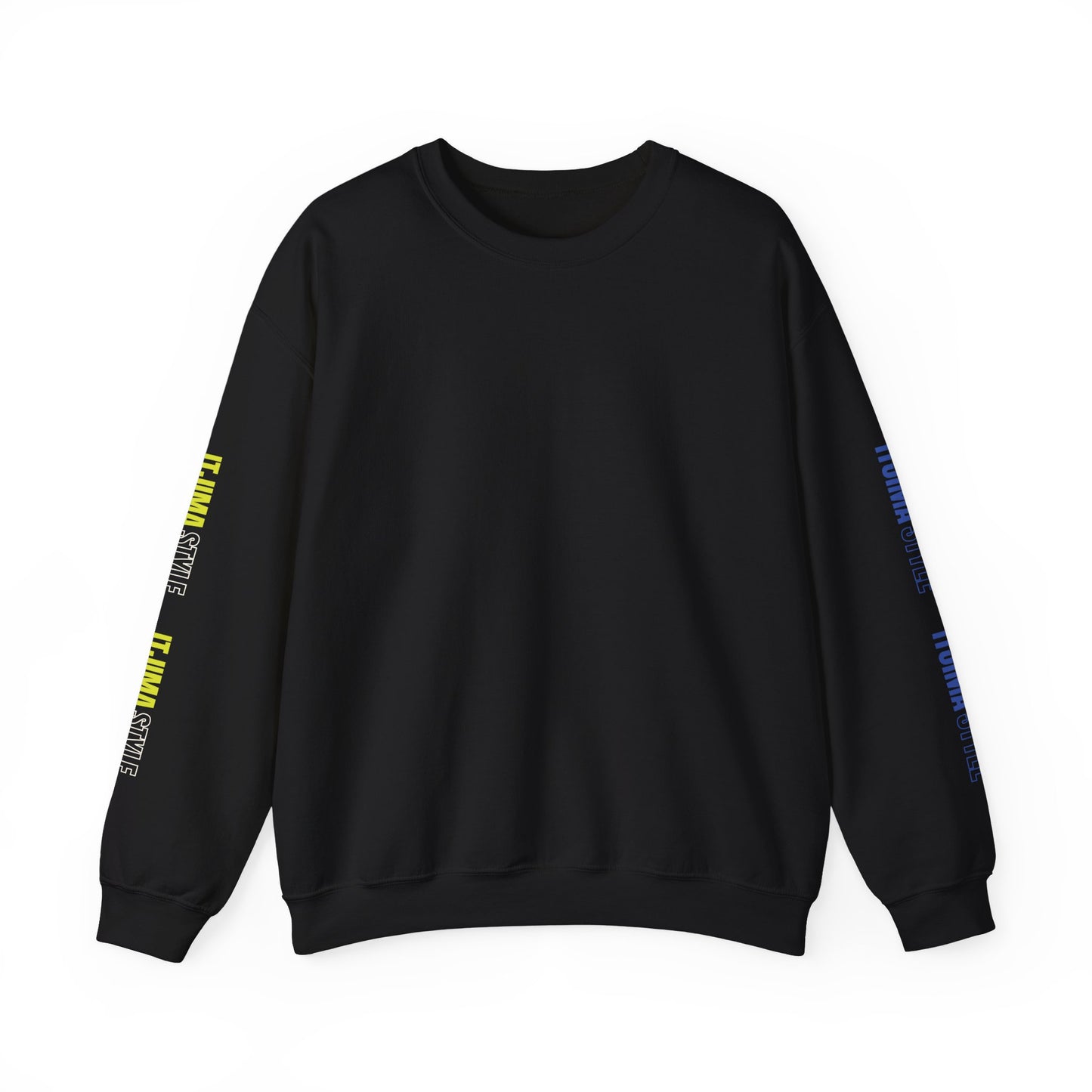Crewneck Sweatshirt with Itjima Style Logo Sleeve