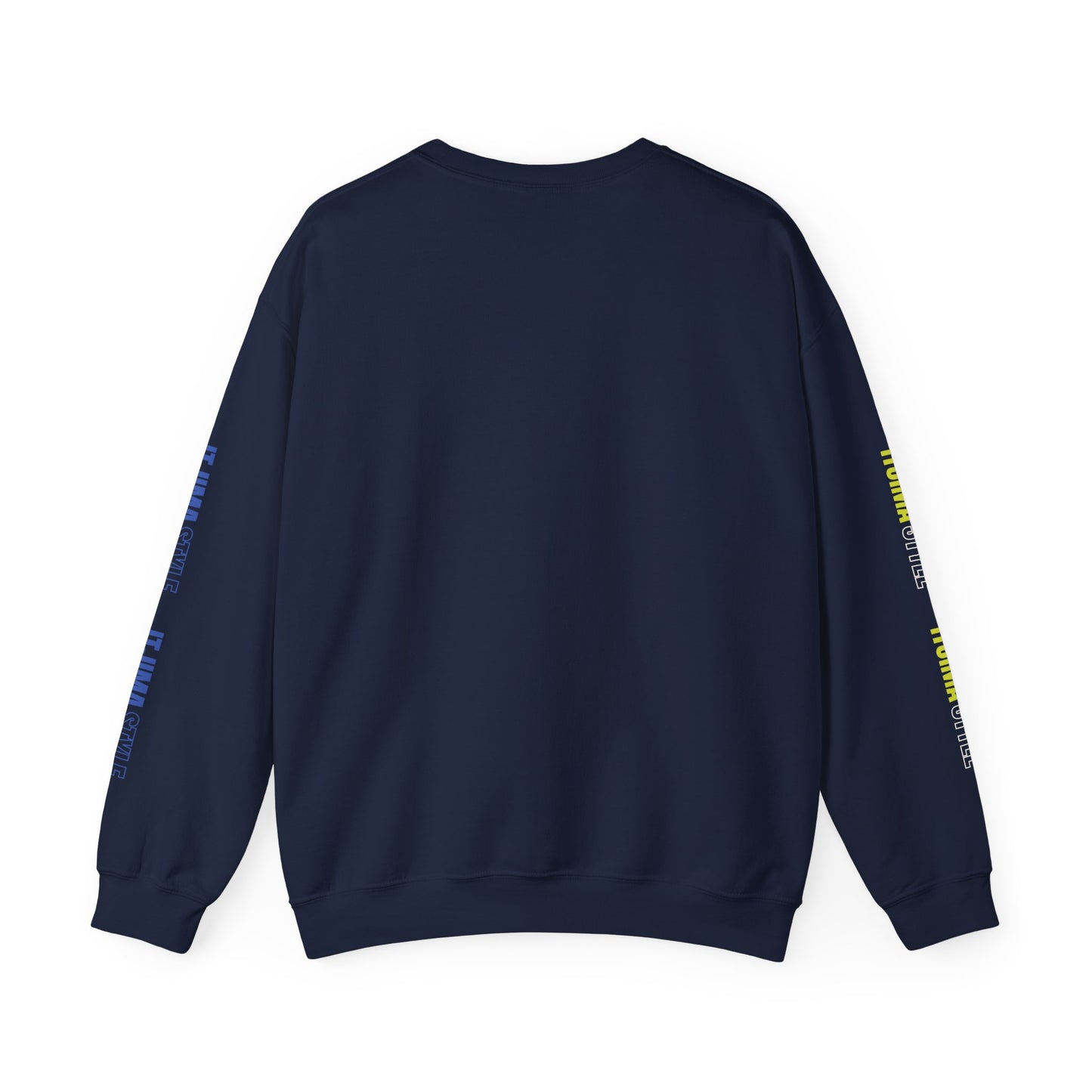 Crewneck Sweatshirt with Itjima Style Logo Sleeve