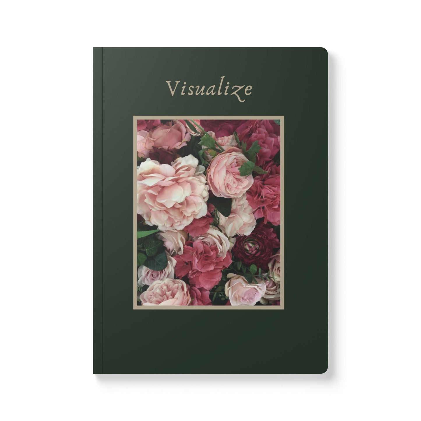 Forest Green Floral Affirmation Journal - Visualize