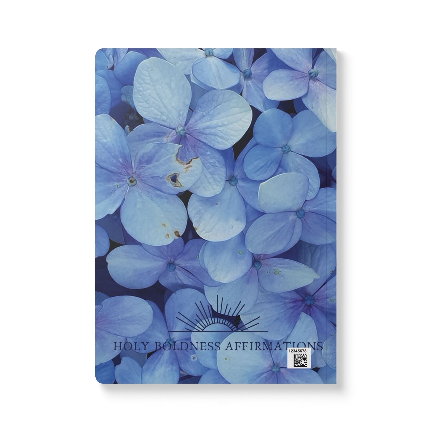 Blue Floral Affirmation Journal - Attitude of Gratitude & Holy Boldness