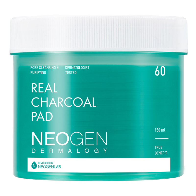 Neo Gen DERMALOGY REAL CHARCOAL PAD 150ML (60 PADS)