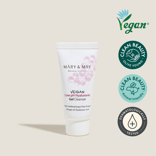 Mary&May Vegan Low pH Hyaluronic Gel Cleanser 30ml [Miniature]