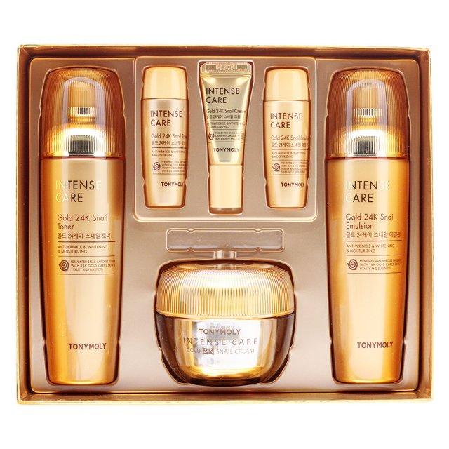 TonyMoly Intense Care Gold 24K Snail Skincare Set of 3