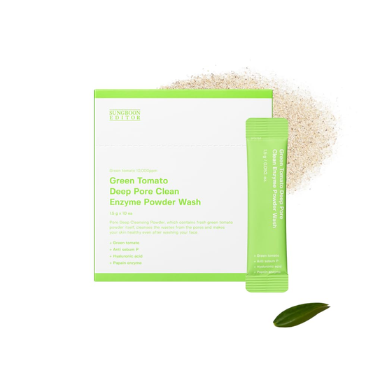 SungboonEditor Green Tomato Deep Pore Clean Enzyme Powder Wash 1.5gX10ea
