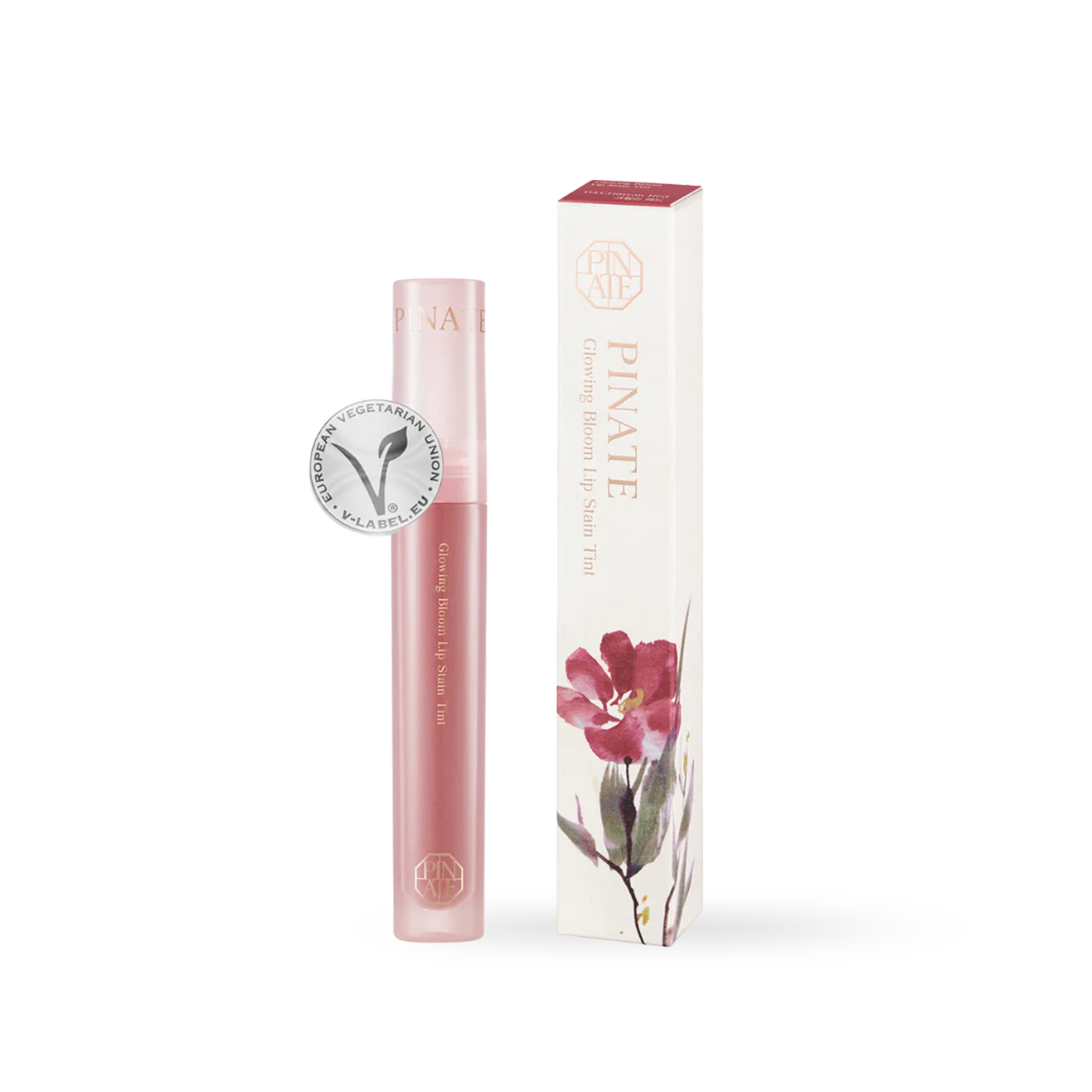 Pinate Glowing Bloom Lip Stain - 04 Crimson Red