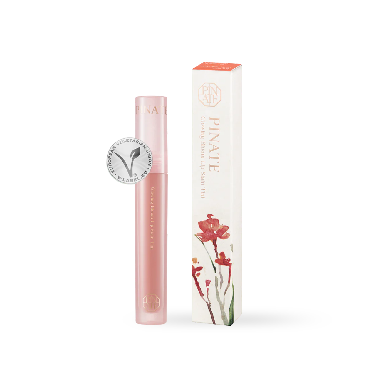 Pinate Glowing Bloom Lip Stain - 02 Neutral Coral
