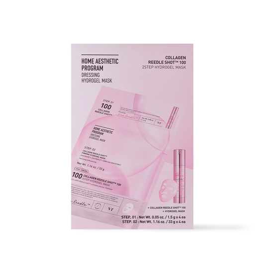 VT Cosmetics COLLAGEN Reedle Shot 100 2STEP Hydrogel Mask 4ea