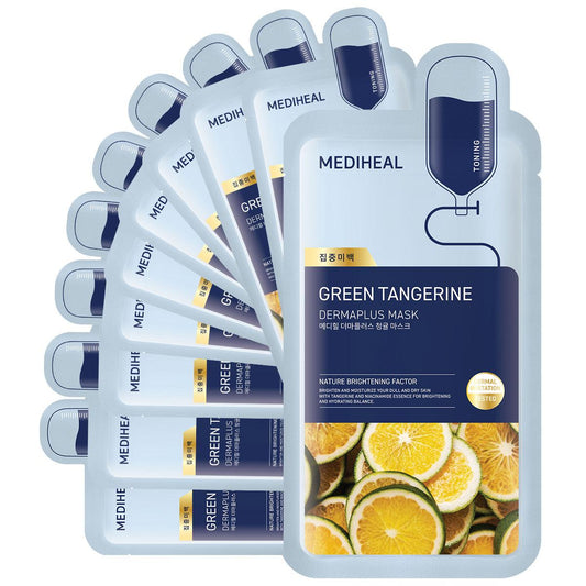 Mediheal  Derma Plus Green Tangerine Mask 10ea